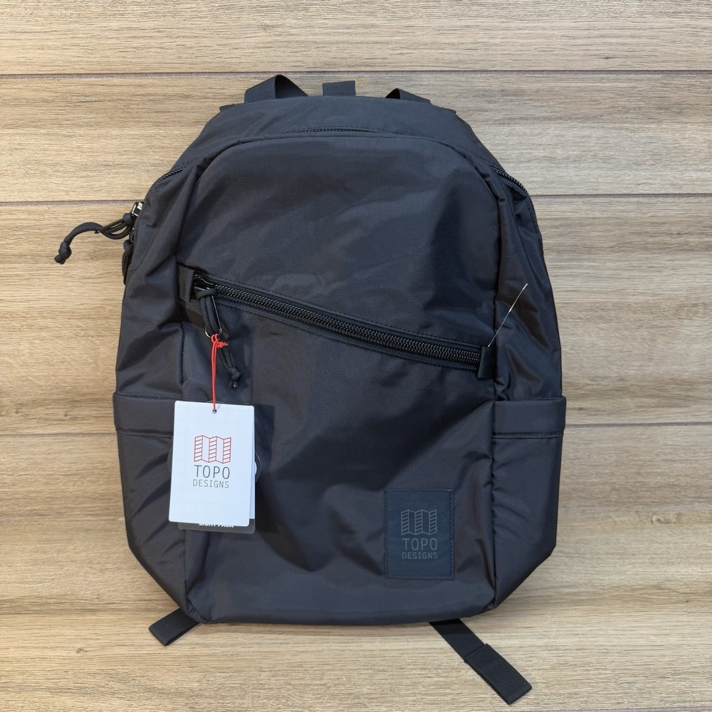 Topo Designs Light Pack Black/Black Backpack NWT